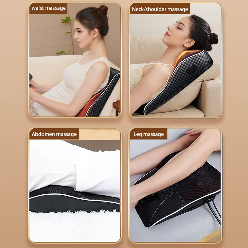 FasciaFit Heated Shiatsu Massage Pillow