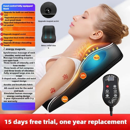 FasciaFit Heated Shiatsu Massage Pillow