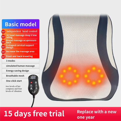FasciaFit Heated Shiatsu Massage Pillow